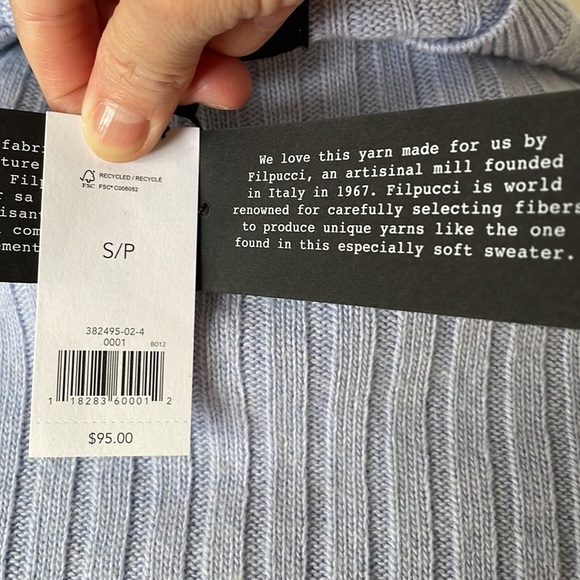 NWT Banana Republic with Italian yarn by Filpucci Size S - Picture 6 of 6